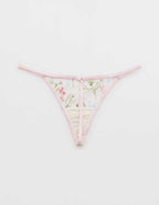 Show Off Embroidery Thong Underwear