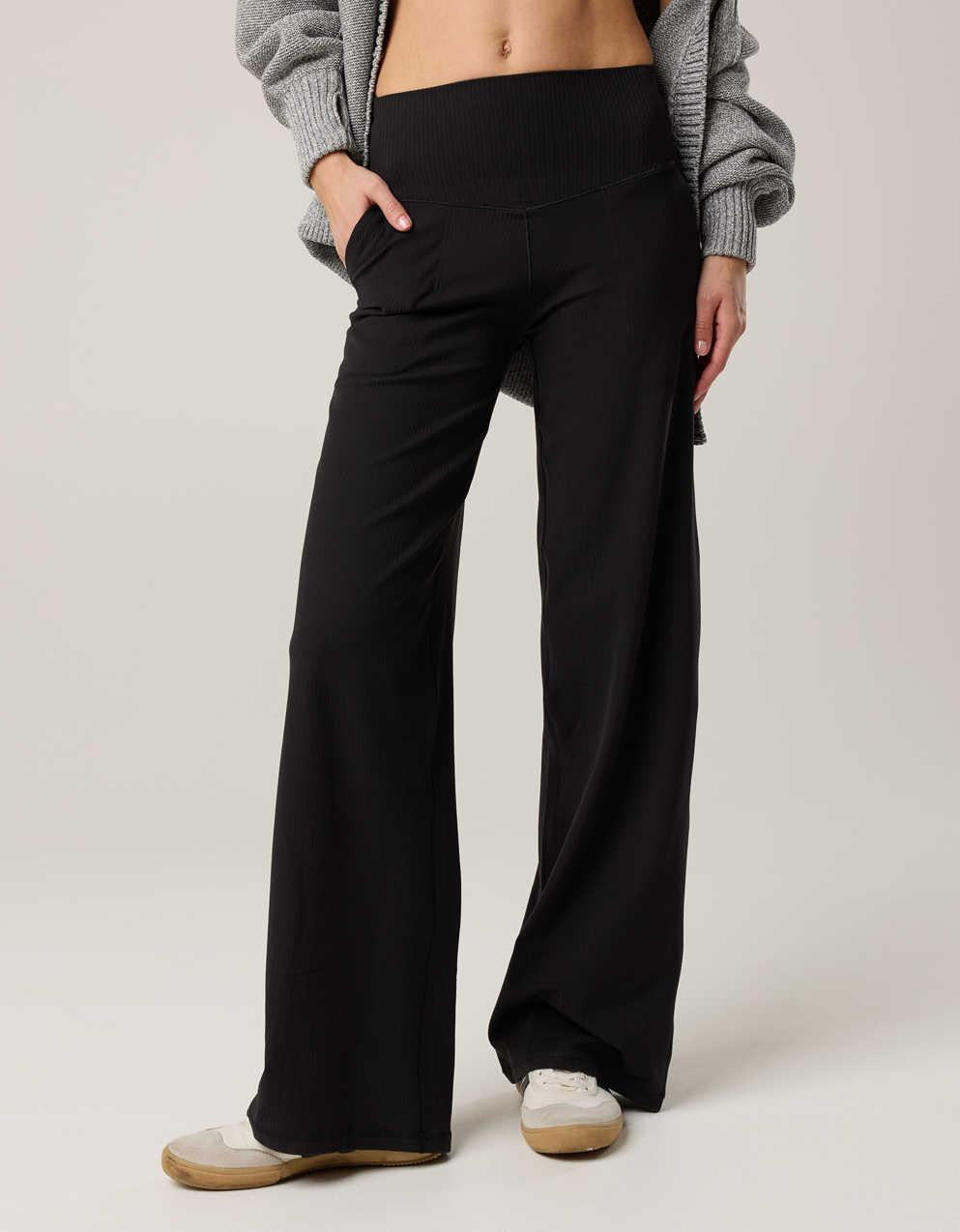 OFFLINE By Aerie Real Me XTRA Ribbed High Waisted Trouser