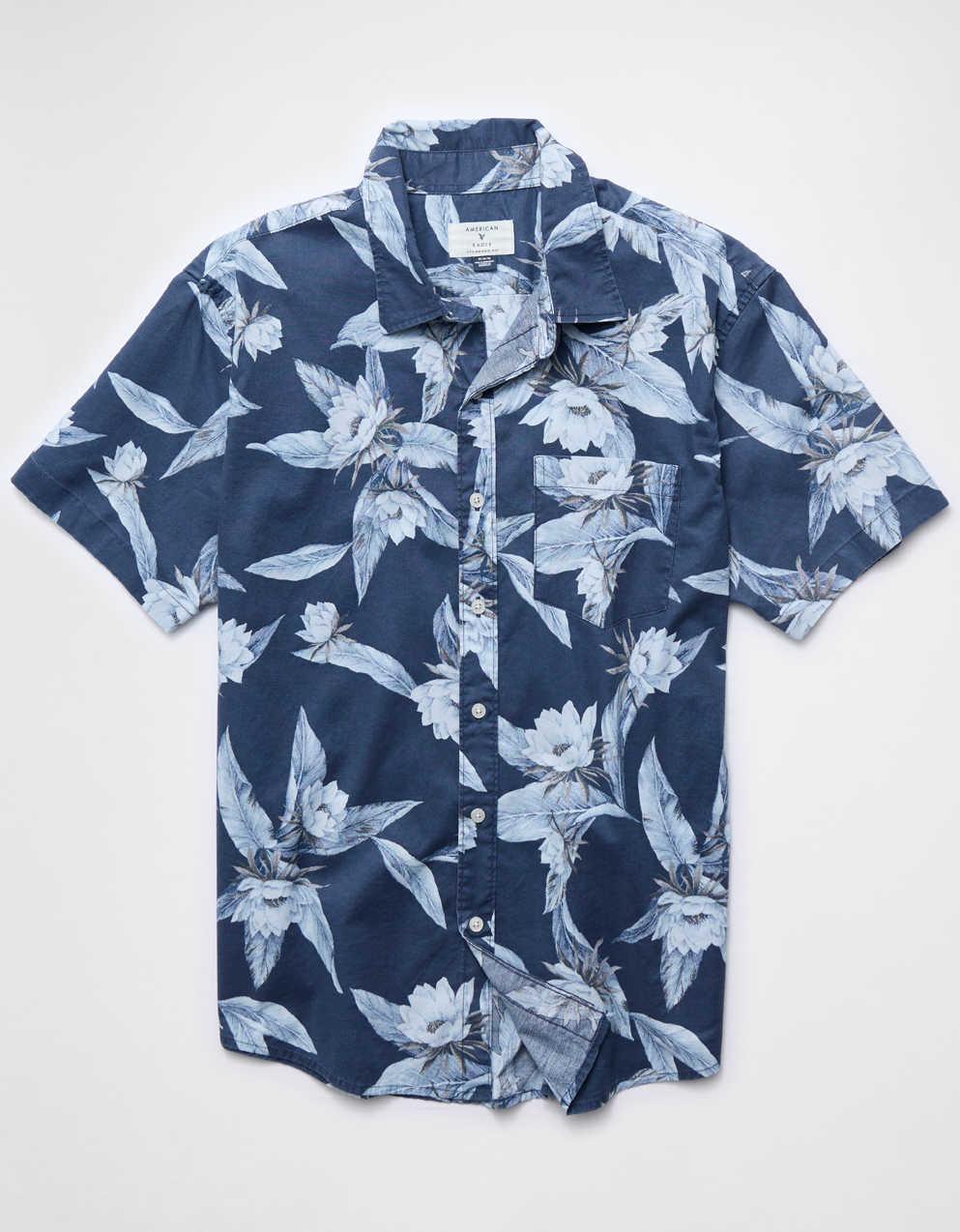 AE Short-Sleeve Button-Up Shirt