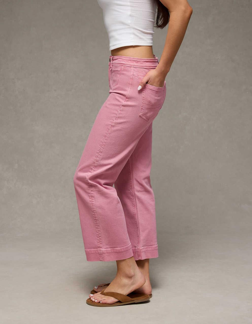 AE Stretch High-Waisted Stovepipe Crop Jean