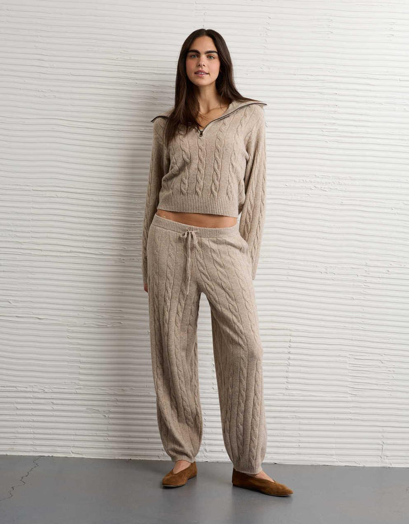 AE Cable Knit Sweatpant