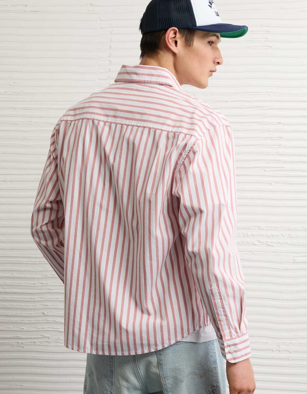 AE Everyday Relaxed Fit Poplin Button-Up Shirt