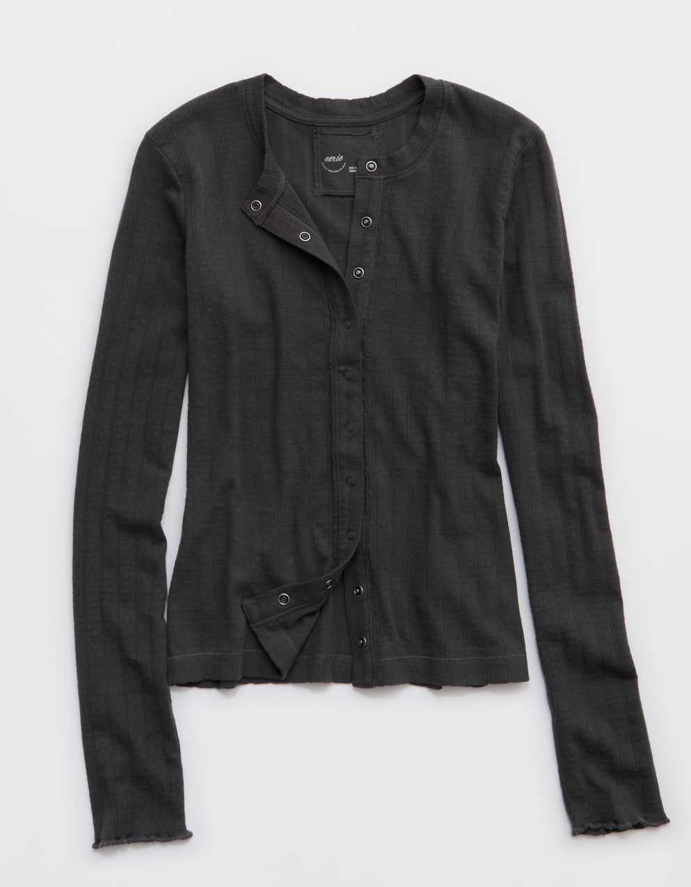 Aerie Pointelle Cardi T-Shirt