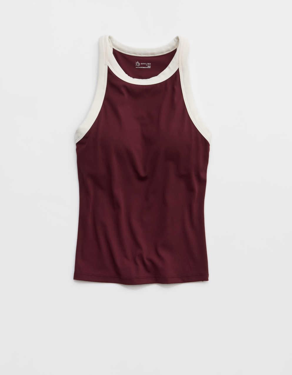 OFFLINE By Aerie Real Me Ringer High Neck Tank Top