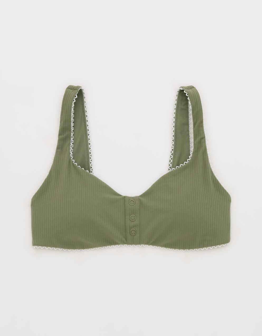 OFFLINE By Aerie Real Me XTRA Rib Picot Sports Bra