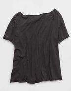 Aerie Off The Shoulder Oversized Boyfriend T-Shirt