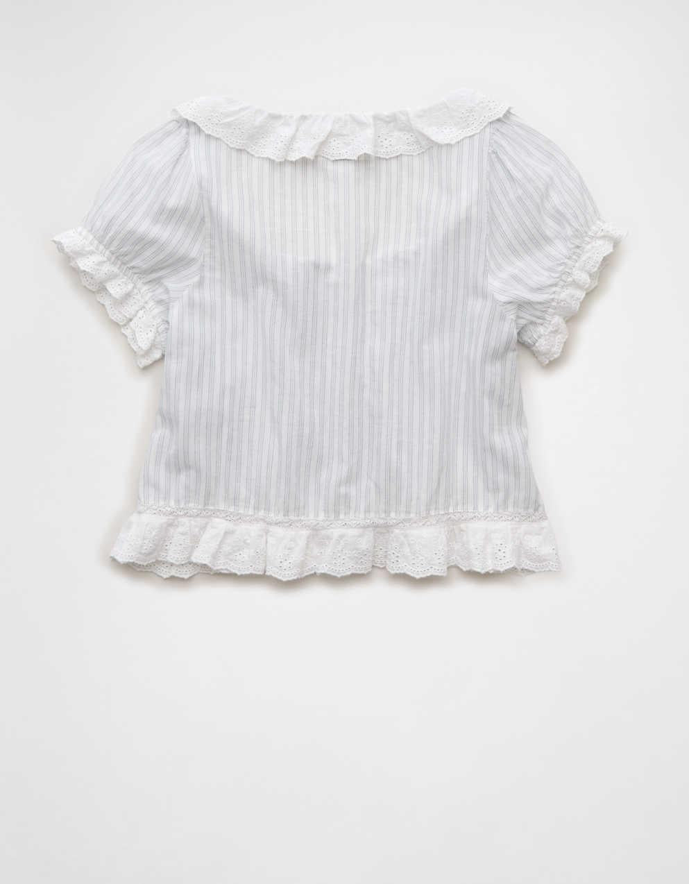 AE Schiffli Button-Up Blouse