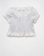 AE Schiffli Button-Up Blouse