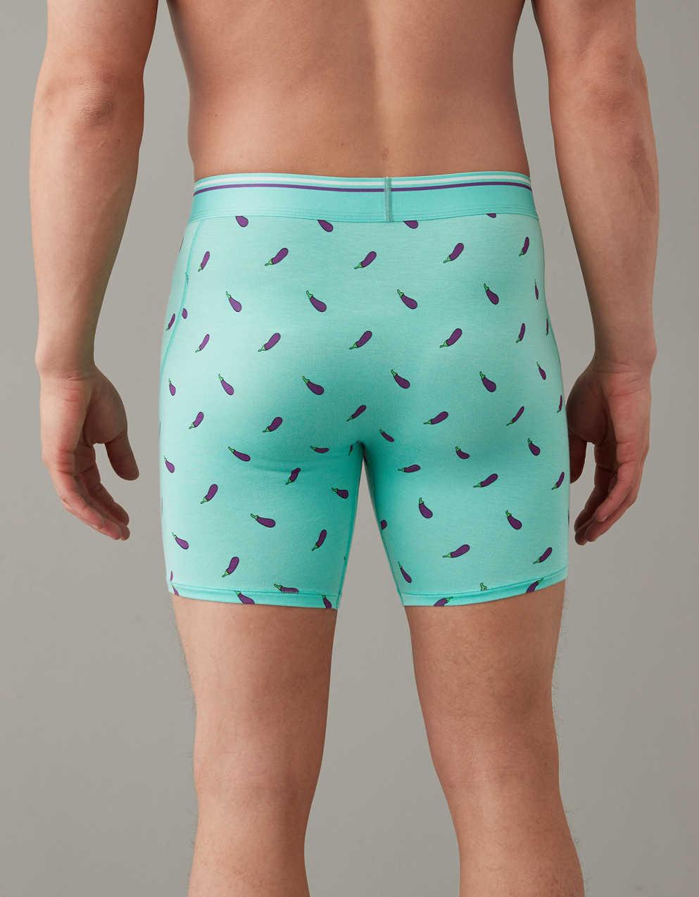 AEO Men's Eggplants 6" Ultra Soft Boxer Brief