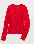 Aerie Pointelle Cardi T-Shirt
