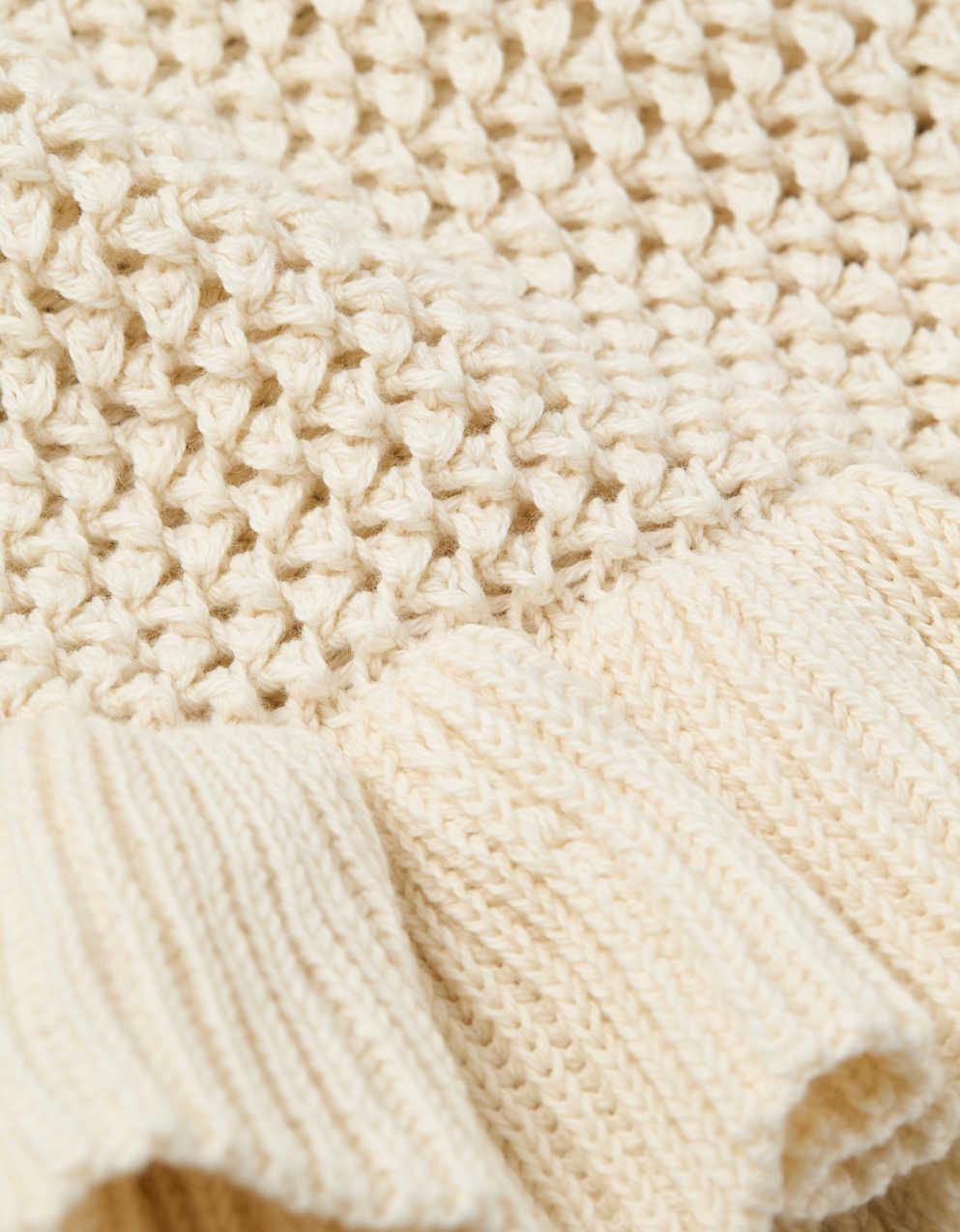 AE Crochet Peplum Tank Top