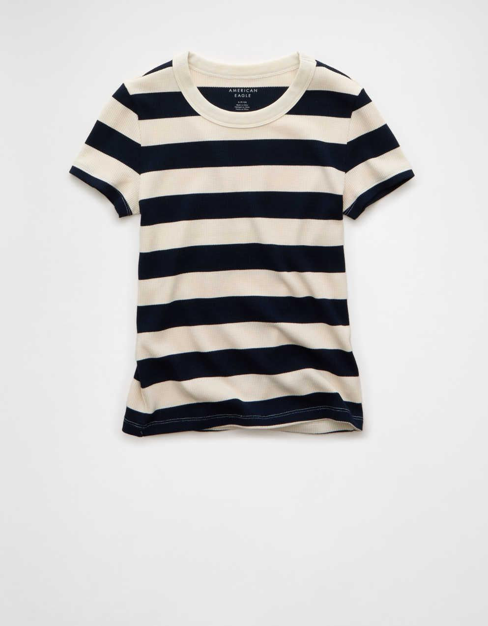 AE Waffle Hey Baby Tee