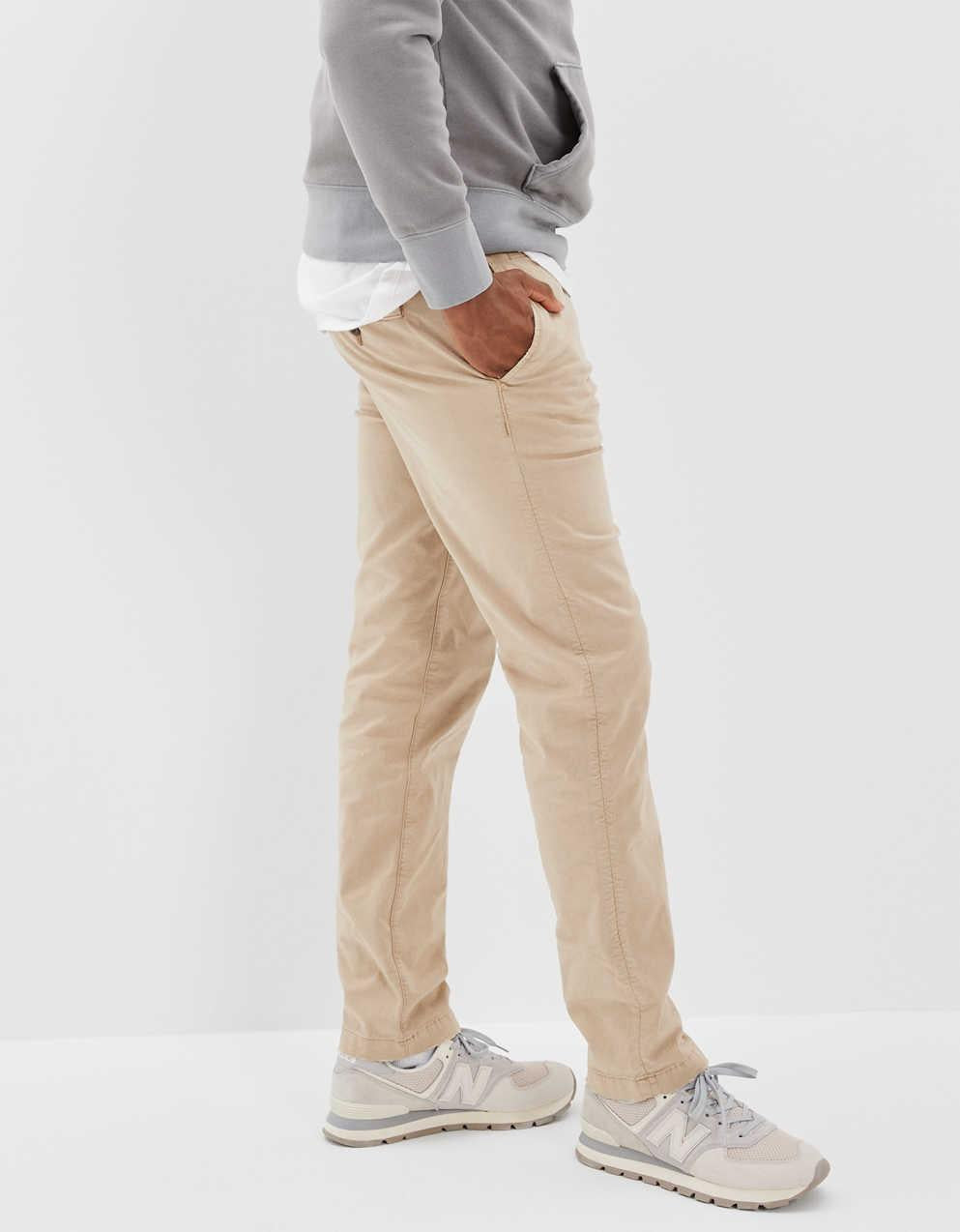 AE Flex Original Straight Lived-In Khaki Pant
