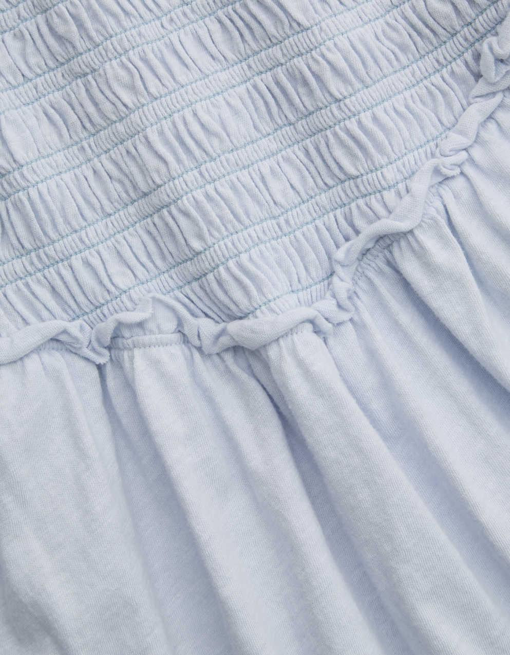 Aerie Happiest Smocked Mini Dress