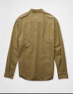 AE Standard Fit Linen-Blend Button-Up Shirt
