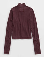 Aerie Long Sleeve Quarter Zip T-Shirt