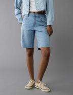 AE 11" Pride Dreamy Drape Stretch Denim High-Waisted Jort