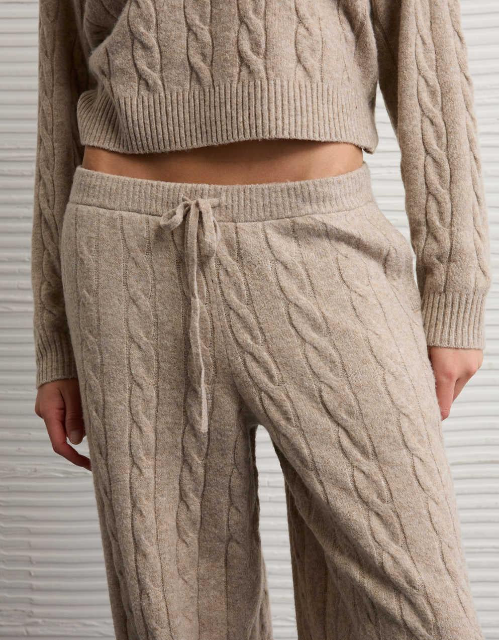 AE Cable Knit Sweatpant