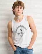 AE Standard Fit Lightweight Logo Graphic Tank Top