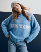 AE Oversized Faux Mohair Wide Cuff Sweater