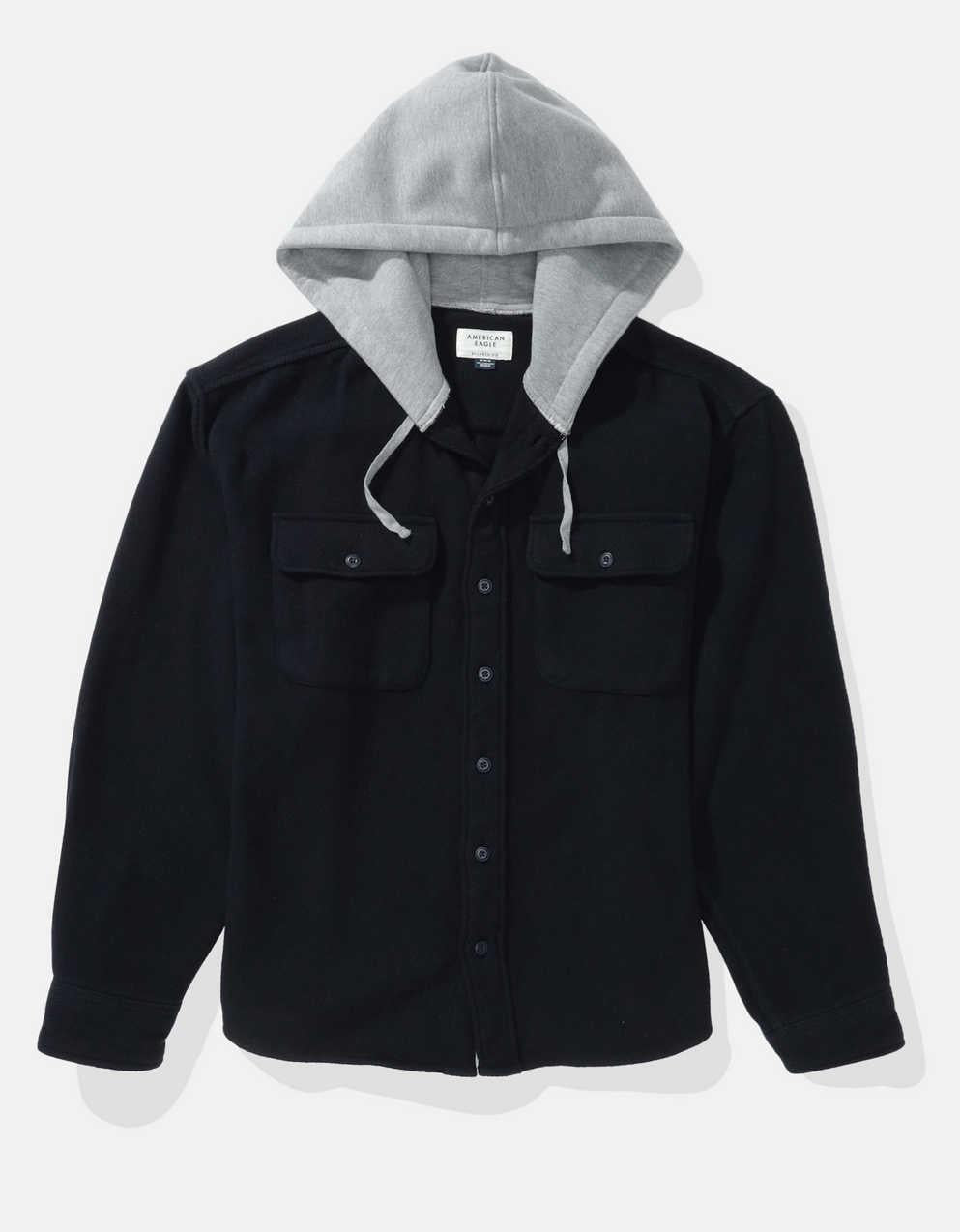 AE Relaxed Fit Hoodie Flannel