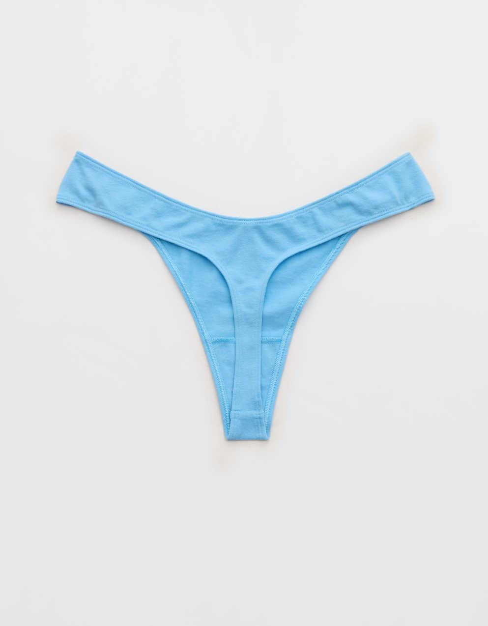 Superchill Cotton Ruched Thong Underwear