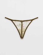 Show Off Embroidery Thong Underwear