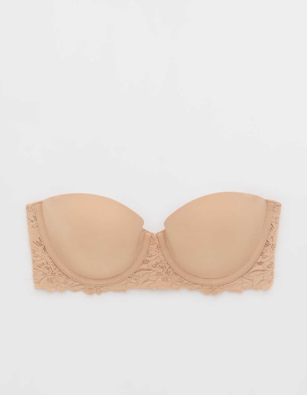 Show Off Rosey Lace Strapless Push Up Bra