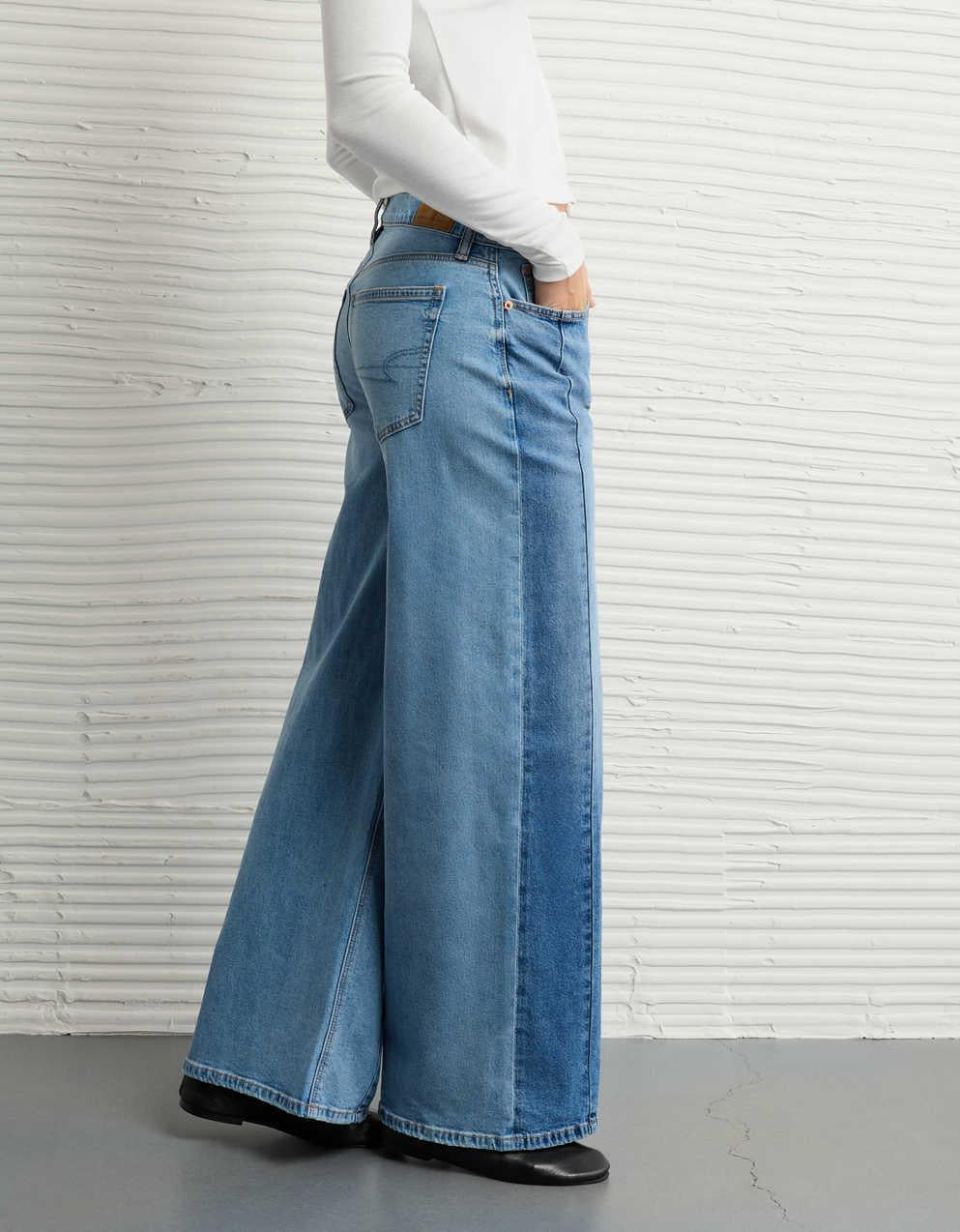AE Dreamy Drape Stretch Low-Rise Ultra Wide-Leg Jean