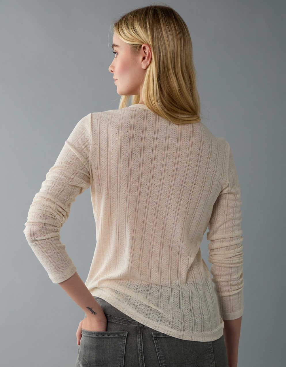 AE Long Sleeve Henley T-Shirt