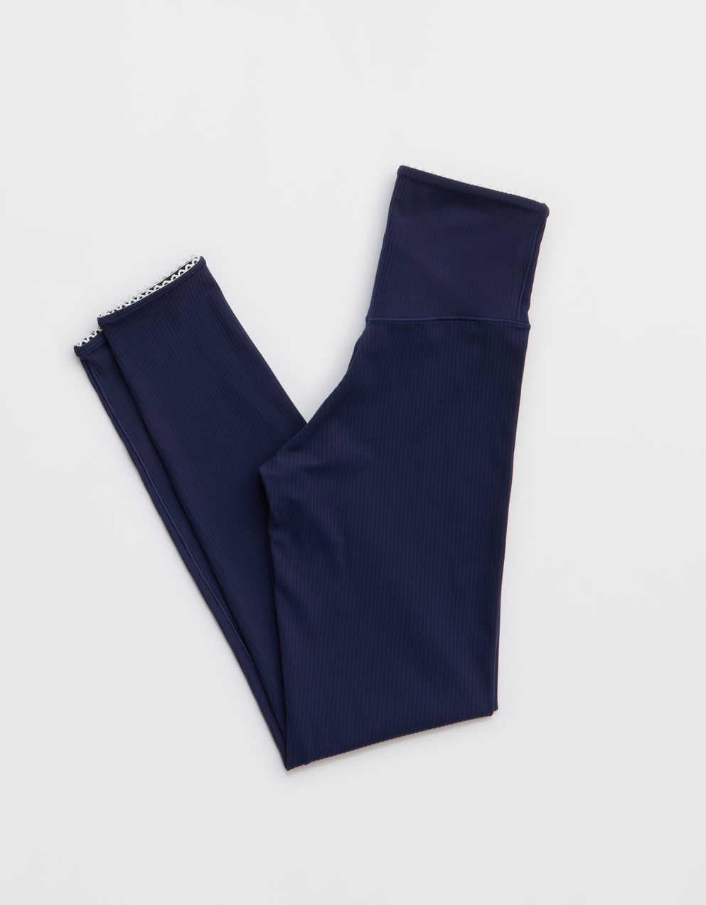 OFFLINE By Aerie Real Me XTRA Ribbed Picot Trim Crossover Legging