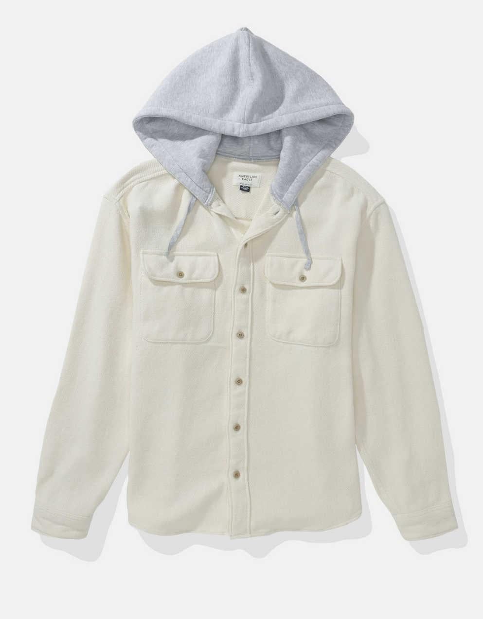 AE Hooded Flannel Shirt
