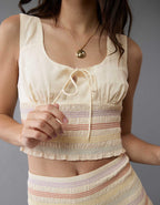 AE Pride Smocked Crop Top