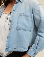 Aerie Cropped Buttondown Shirt