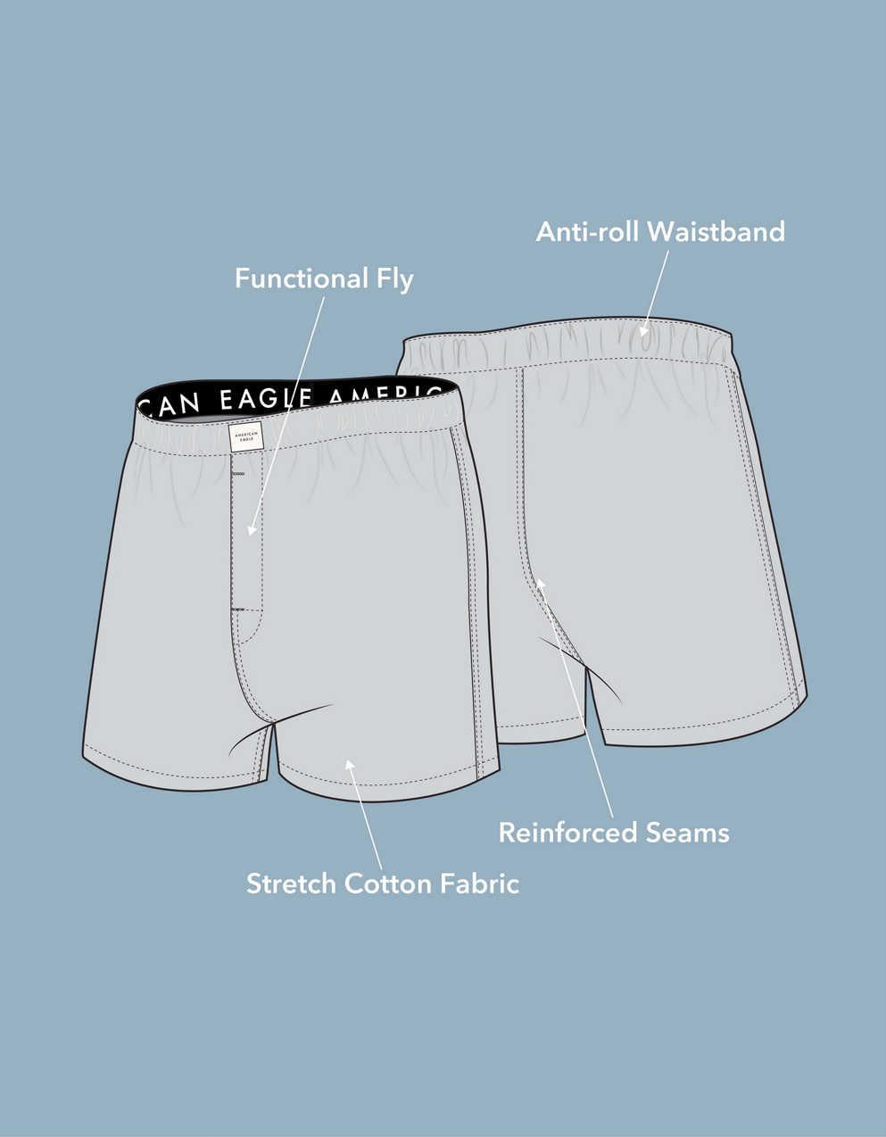 AEO Men's Satin Pocket Boxer Short