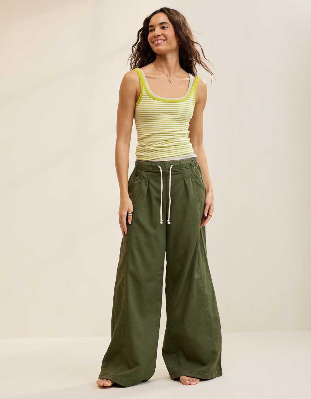 Aerie Daydream Denim Stretch Trouser