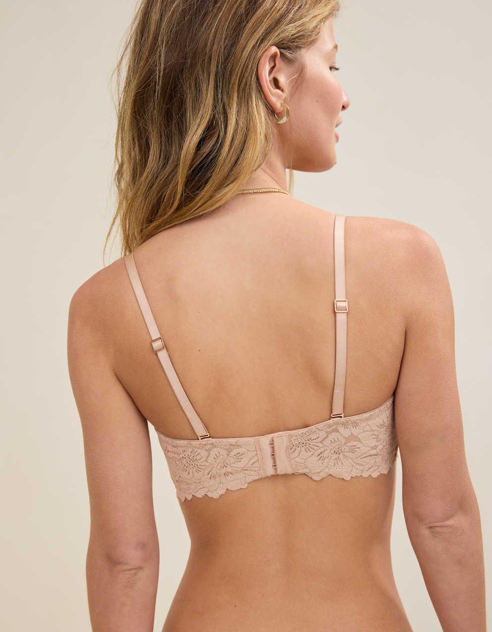 Show Off Rosey Lace Strapless Push Up Bra