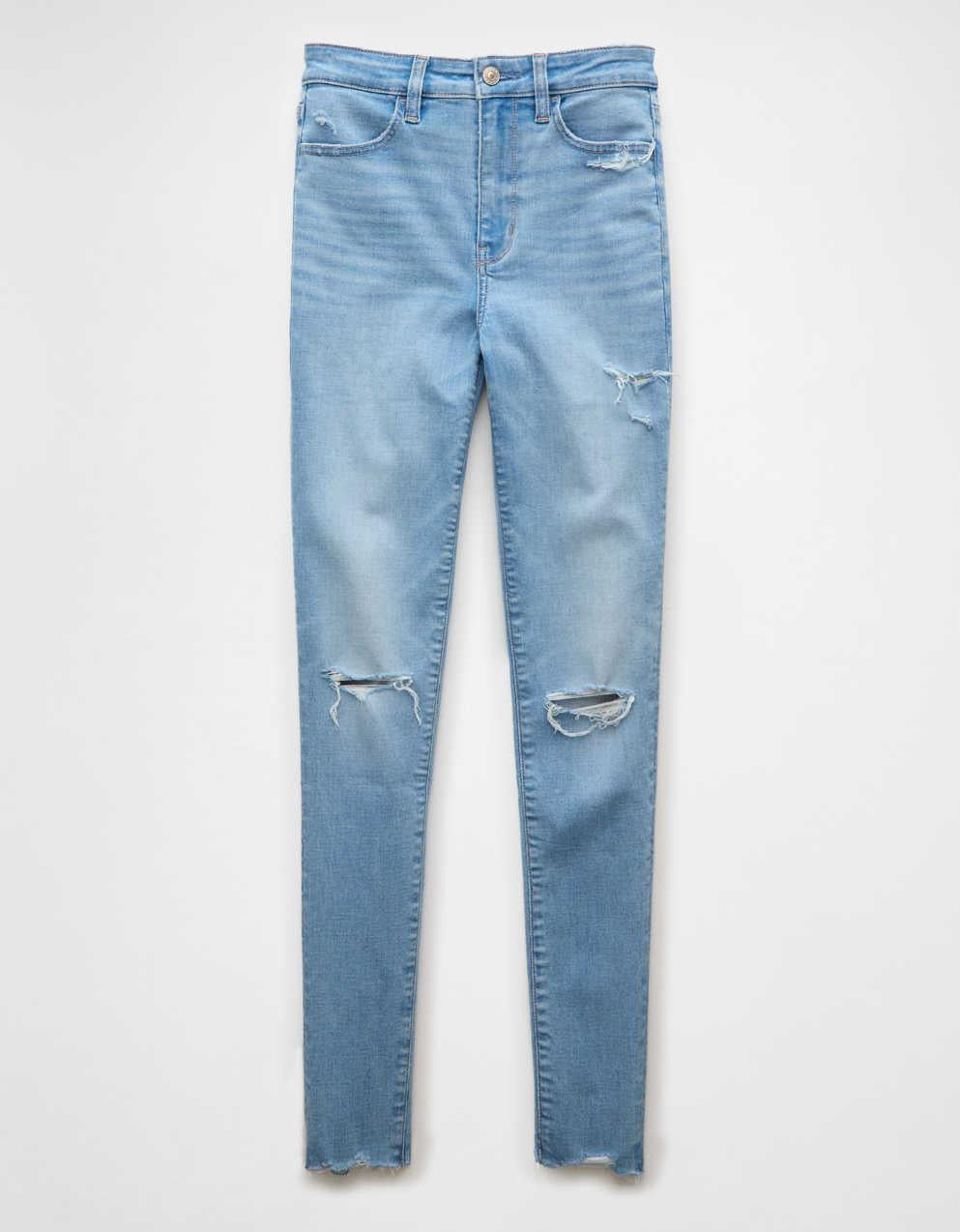 AE Super High-Waisted Ripped Jegging