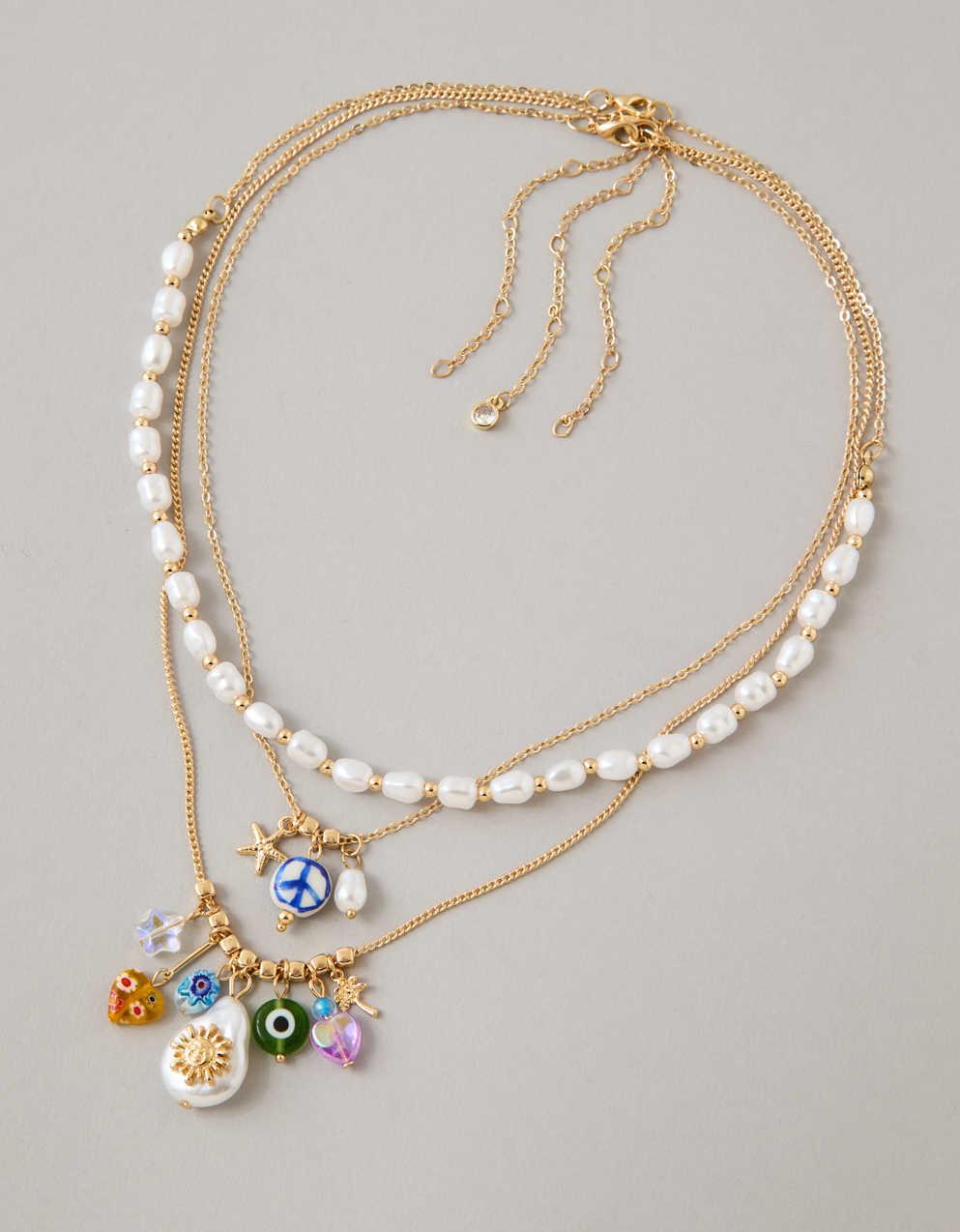 AE Layered Pearl Necklace 3-Pack