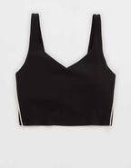 OFFLINE By Aerie Real Me Track Low Key Longline Sports Bra