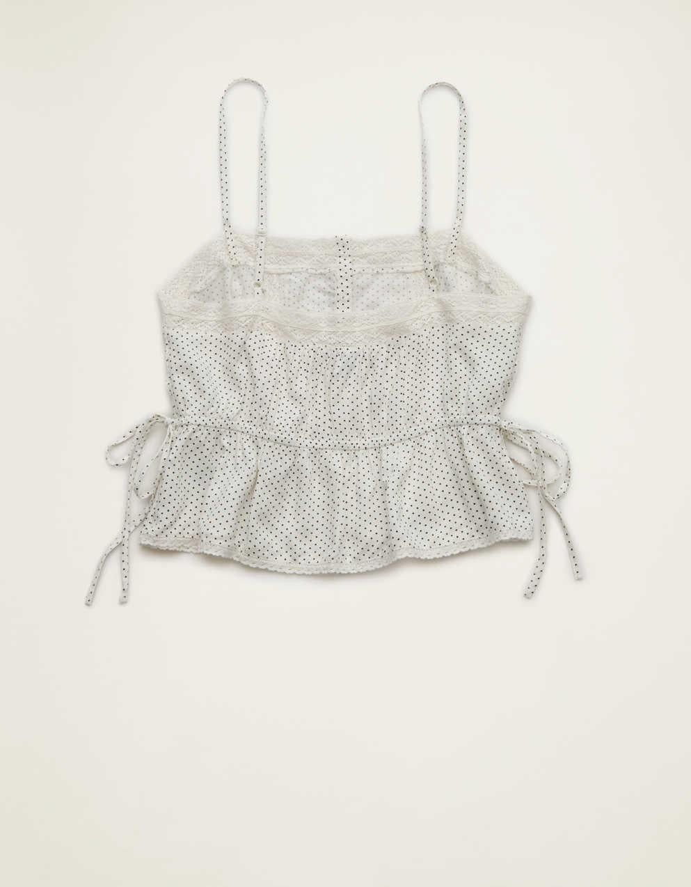 AE Tie-Waist Button-Up Cami