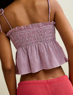 AE Smocked Button-Up Cami