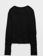 OFFLINE By Aerie Thumbs Up Fitted Ribbed T-Shirt