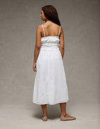 AE Corded Smocking Midi Dress