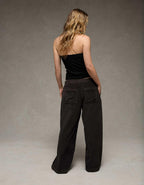 AE Stretch Corduroy Low-Rise Baggy Wide-Leg Pant