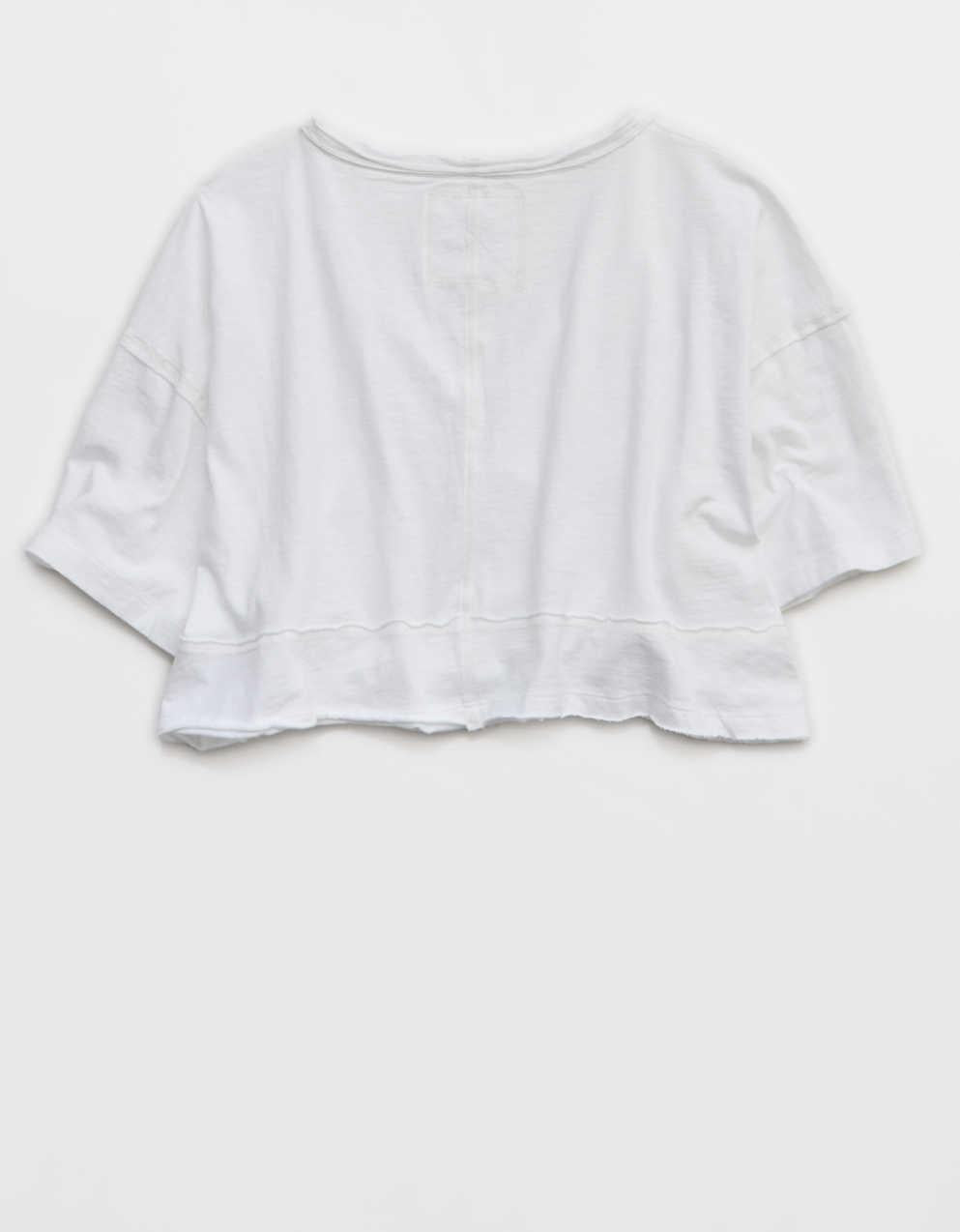 Aerie Happiest Cropped V Neck T-Shirt