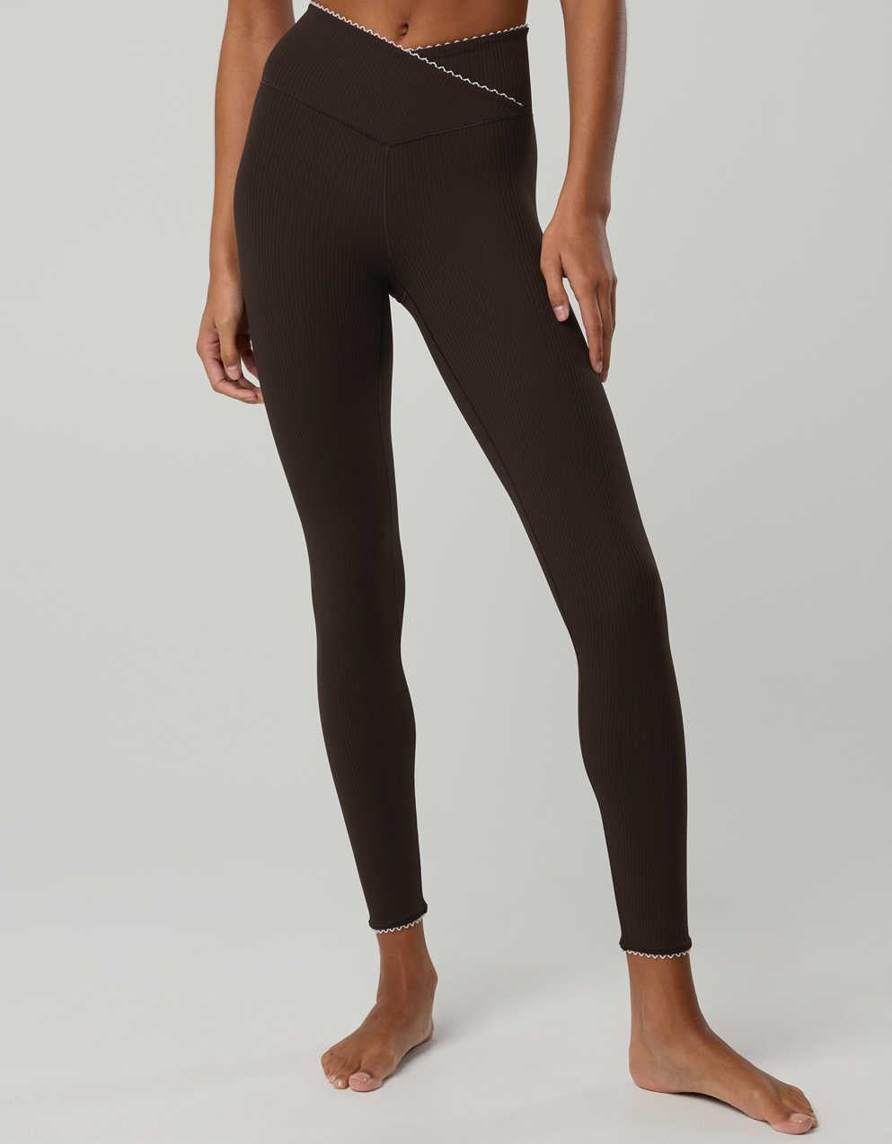 OFFLINE By Aerie Real Me XTRA Ribbed Picot Trim Crossover Legging