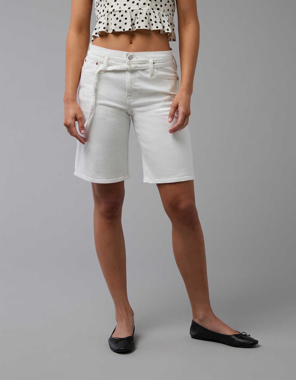 AE 11" Stretch Denim High-Waisted Jort