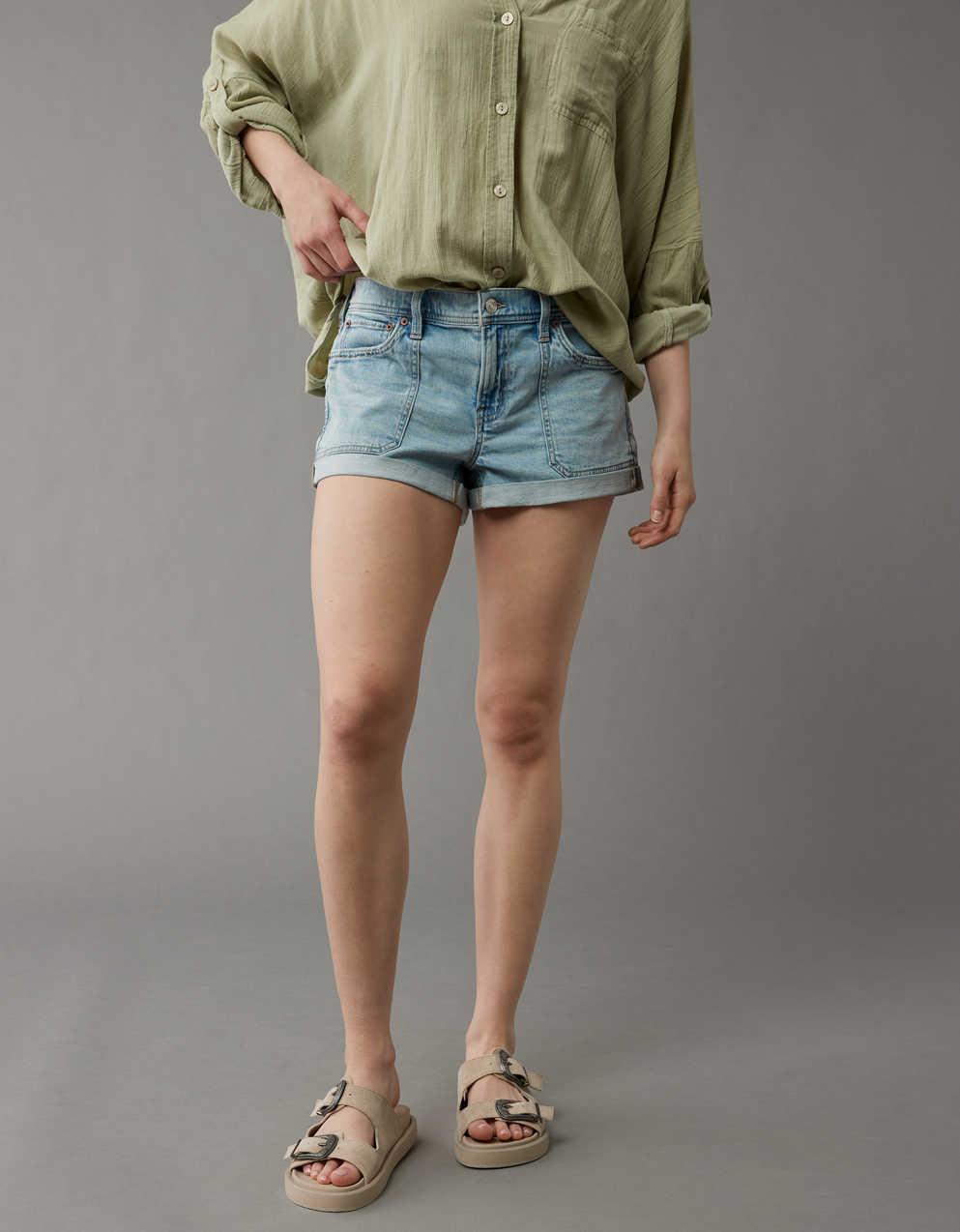 AE Dreamy Drape Stretch Denim Easy Shortie