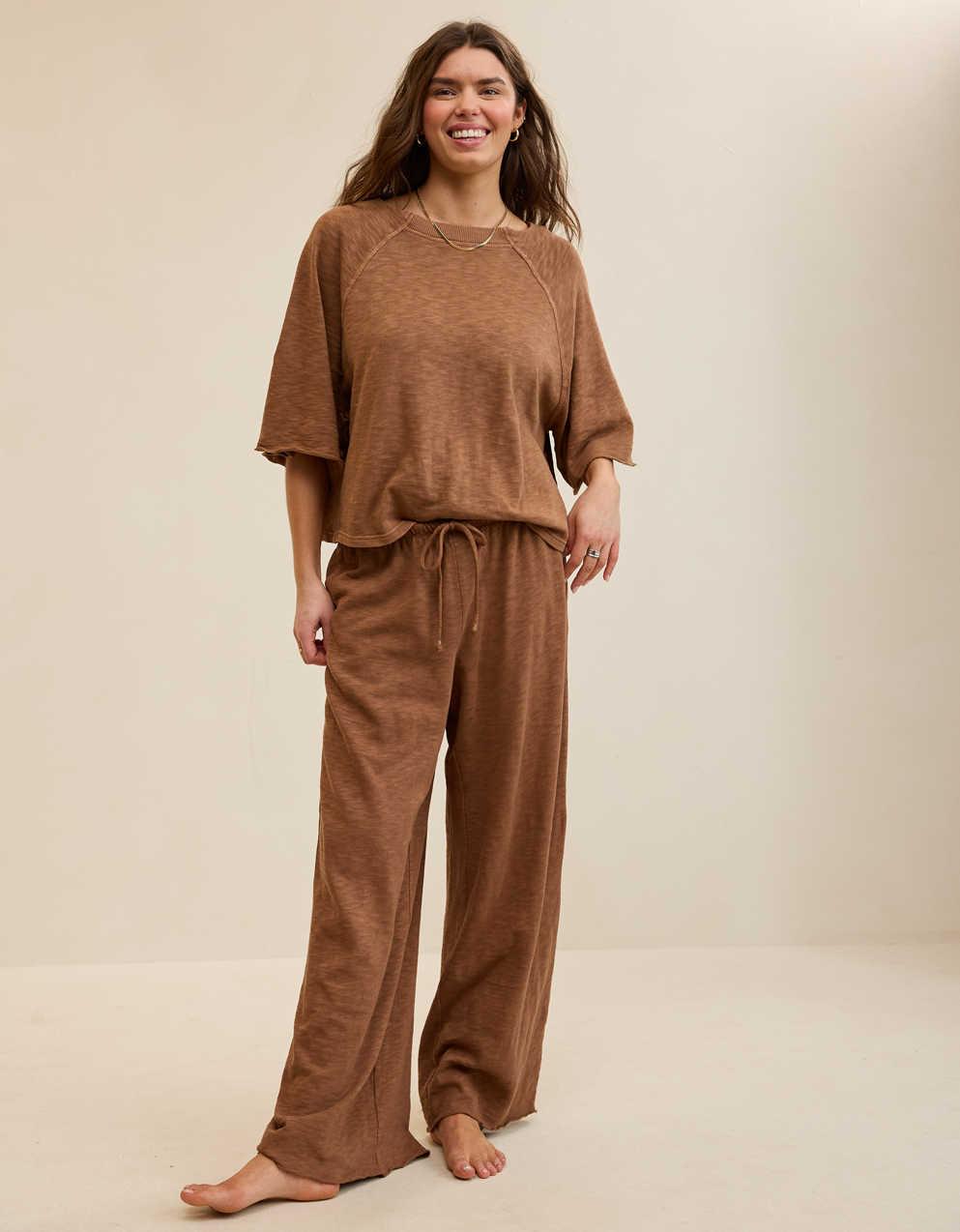 Aerie It's Casual Knit Slub Trouser